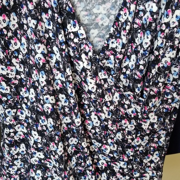 Liz Claiborne Faux Wrap Blouse (work set) - Picture 6 of 8